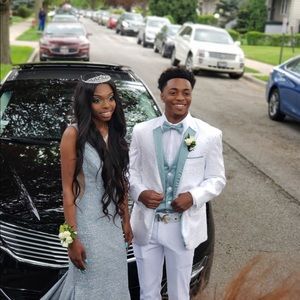 Blue Sparkle Joann Prom Dress 